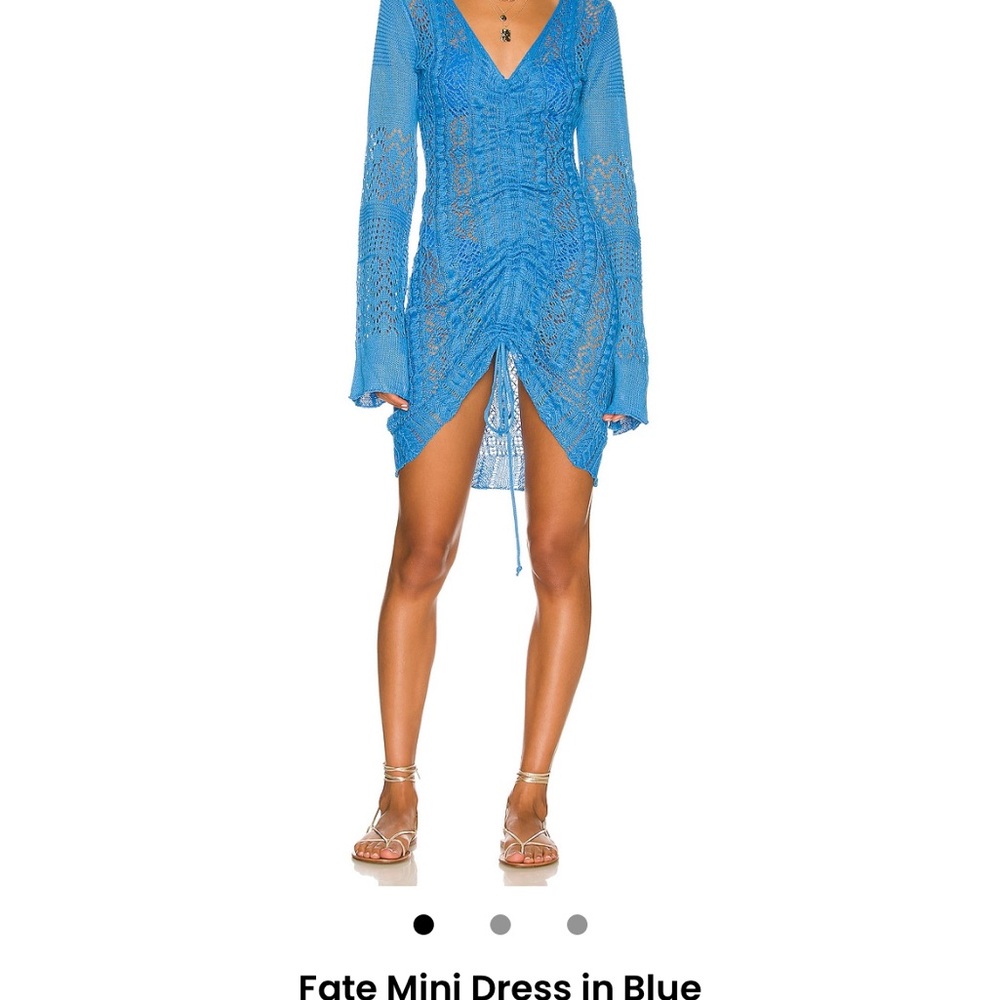 Fate Blue Long Sleeve Swim Coverup